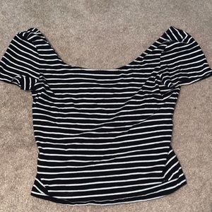 Striped crop top